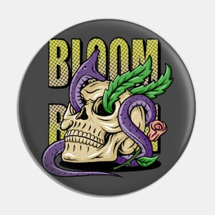 skull and snake Pin