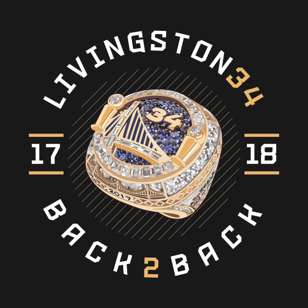 Shaun Livingston 34 Back 2 Back Championship Ring 2017-18 by teeleoshirts