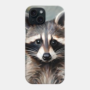 Raccoon Portrait Oil Painting Art Phone Case