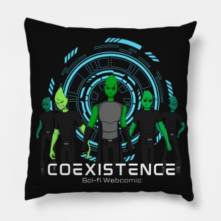 Vex Squad With Logo - Coexistence Pillow