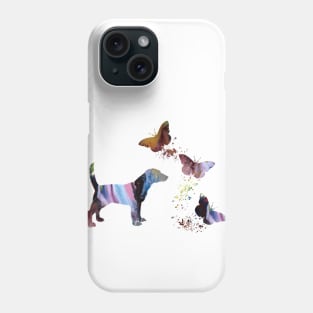 Beagle And Butterflies Phone Case