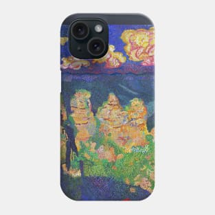 The 3 Sisters, Blue mountains (white text) Phone Case