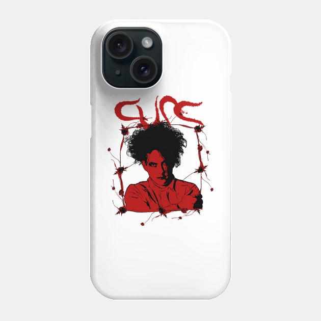 80's Goth Icon - Tribute Artwork Phone Case by Vortexspace