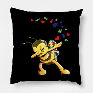 Puzzles Autism Awareness Honey Bee Pillow