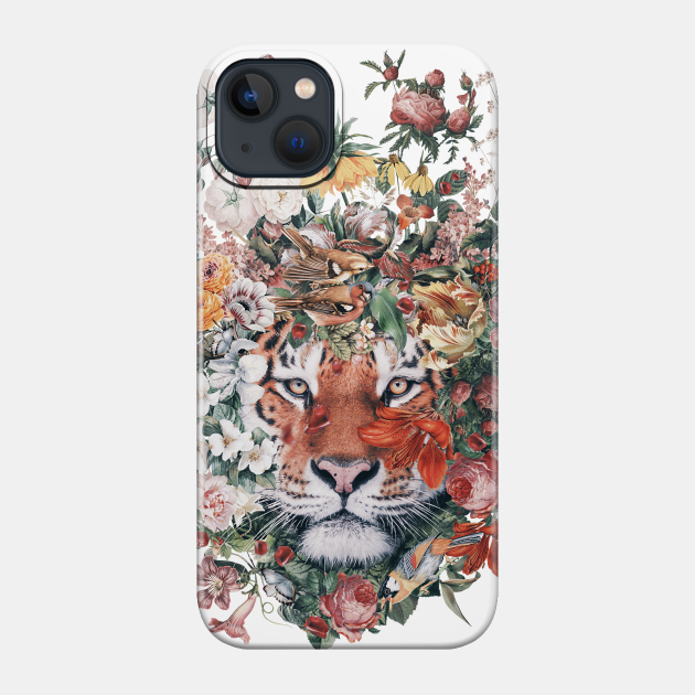 Flower Tiger - Tiger - Phone Case