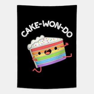 Cake-won-do Cute Taekwondo Cake Pun Tapestry