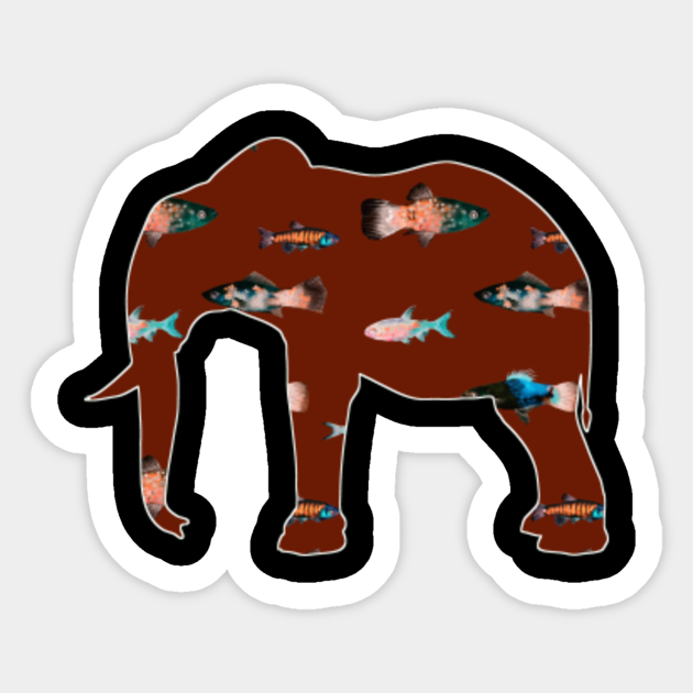 elephant animal zoo 347 elephant sticker teepublic au