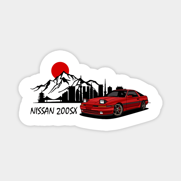 Nissan 200SX, JDM Car Magnet by T-JD