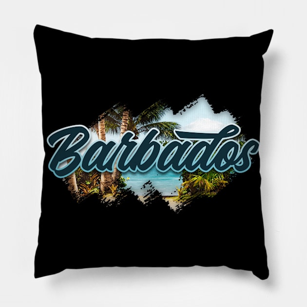 Barbados merch. Perfect present for mom mother dad father friend him or her Pillow by SerenityByAlex