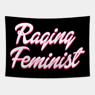 Raging Feminist Doll Tapestry