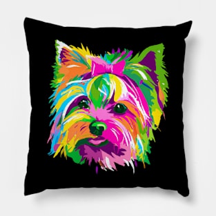 Yorkshire Terrier Pop Art - Dog Lover Gifts Pillow