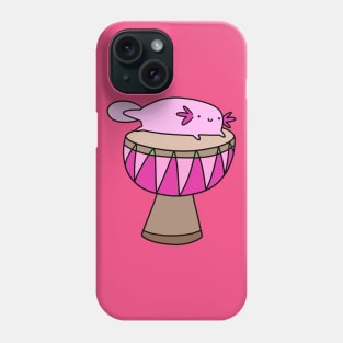 Axolotl and Djembe Phone Case