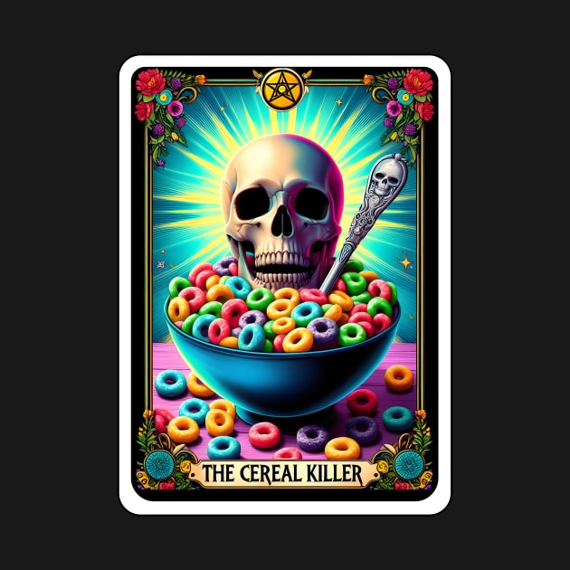 Cereal Killer Funny Tarot Card by Printme Darling