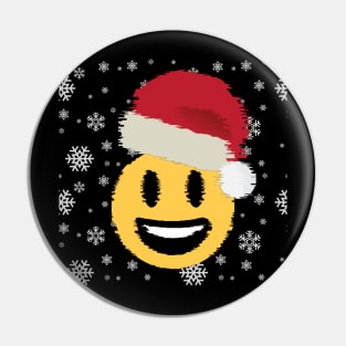 Santa Smiley Pin