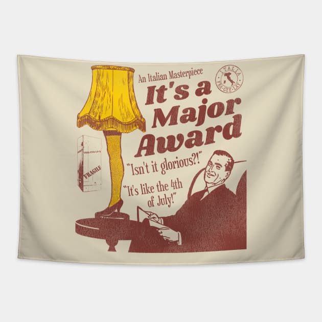 A MAJOR AWARD! A Christmas Story Leg Lamp Tapestry by darklordpug