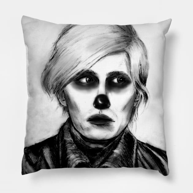 Andy Warhol Pillow by HanDraw