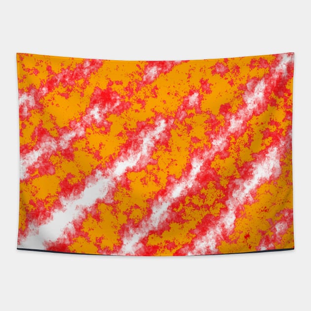 white, red and orange colors Tapestry by pluielegere