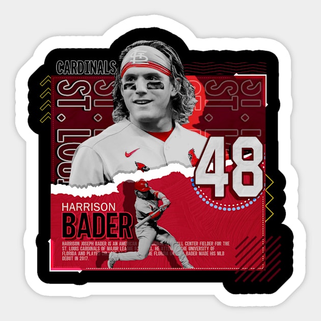 Harrison Bader 48 Jersey Number Sticker | Essential T-Shirt