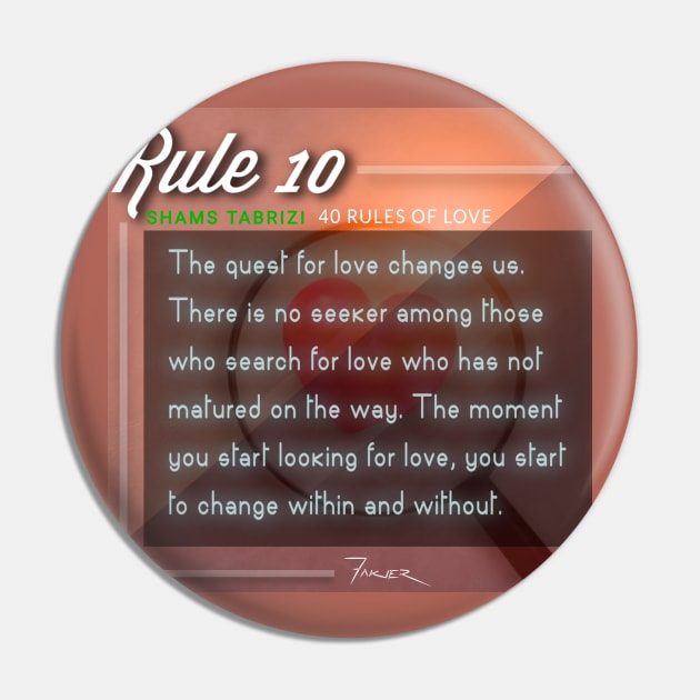 40 RULES OF LOVE - 10 Pin by Fitra Design