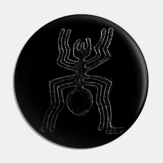 Nazca Lines, Spider, Pre Columbian, Paracas Culture Pin by StabbedHeart