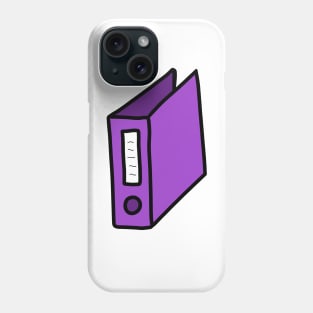 Purpel folder for Documents Phone Case