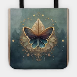 Botanical Watercolor Butterfly Tote