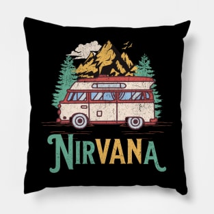 Camper Van Life Camping Nirvana Pillow