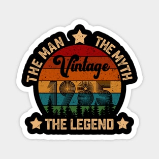 Father's Day Shirt Vintage 1985 The Men Myth Legend 35th Birthday Gift Magnet