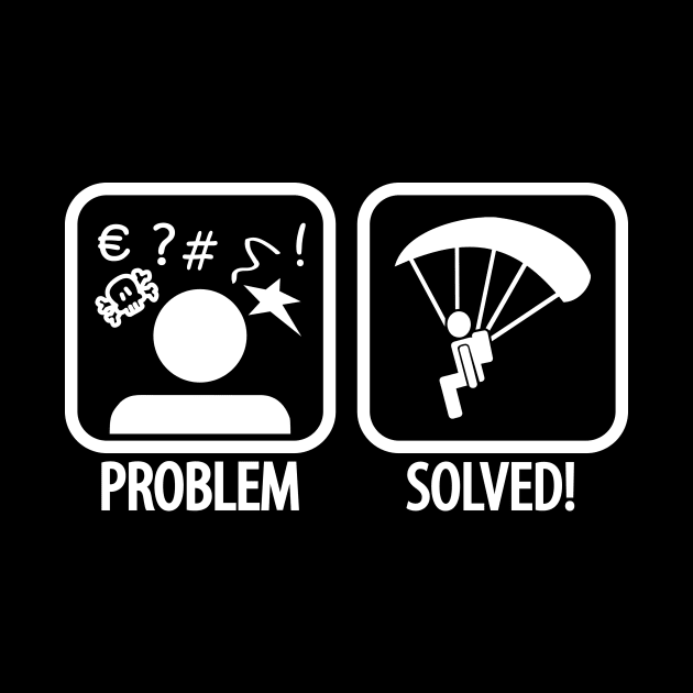 Problem solved skydiving (white) by nektarinchen