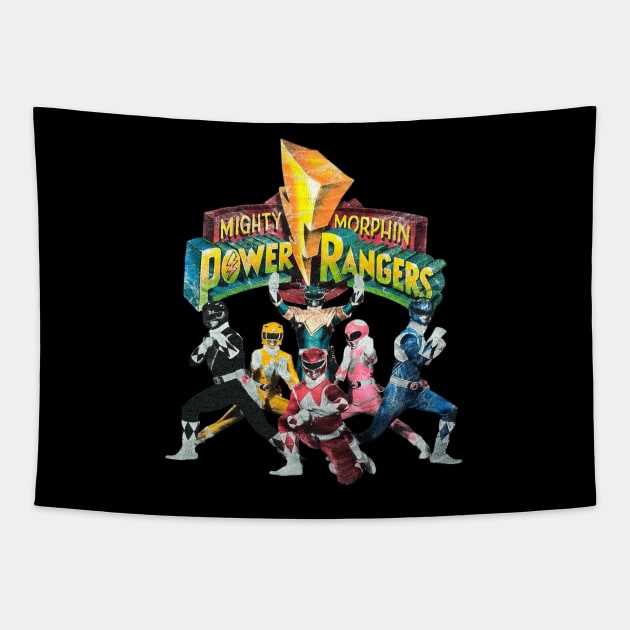 Mighty Morphin Power Rangers Tapestry by NandosGhotik