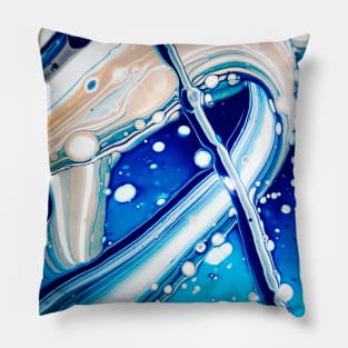 RIBBON BLUE Pillow