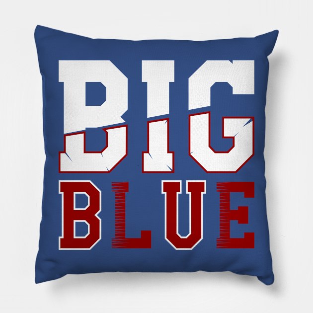 Big Blue Pillow by Aloenalone