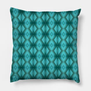 Turquoise Diamonds Pillow