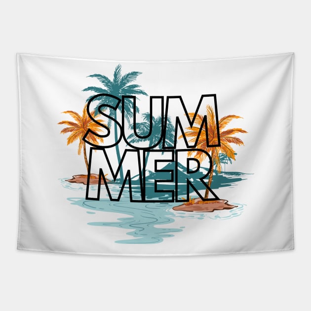 Summer Vibes Tie-Dye, summer days, beaches, sun, vibes Tapestry by twitaadesign