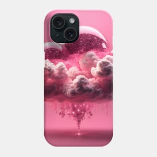 Pink Glitter Bubble Cloud Phone Case