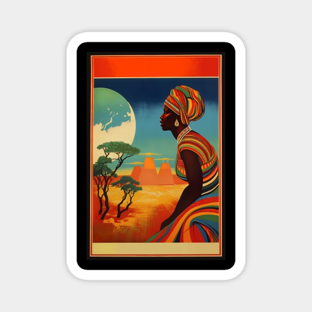 vintage travel of africa Magnet by xephanghagngay