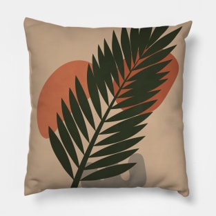 Modern Contemporary Botanical Art Pillow