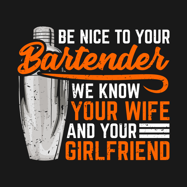 Funny Bartender Barkeeper Gift by Dolde08