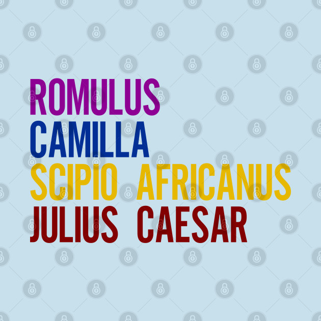 Disover Romulus, Camilla, Scipio Africanus, Julius Caesar - Julius Caesar - T-Shirt