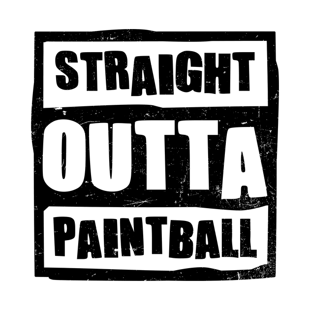 Paintball Player Shirt | Straight Outta Paintball by Gawkclothing