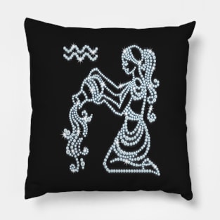 Aquarius Zodiac Astrology Horoscope Birthday Pillow