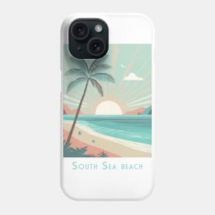 Vintage Travel Retro South Sea Beach Sunset Phone Case