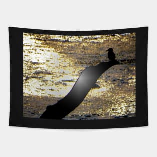 FISHY SUNSET SILHOUETTE Tapestry