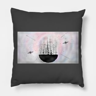 planet of shadows Pillow