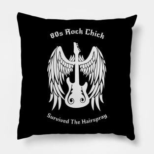 80s Rock Chick Pillow