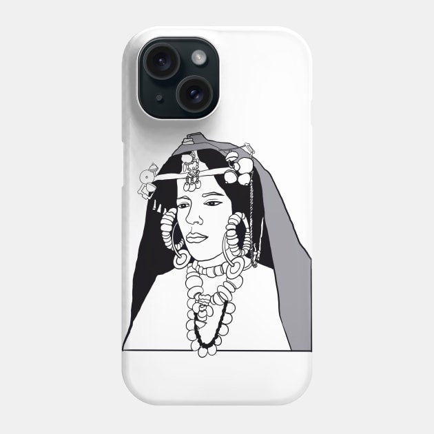 Moroccan Girl Phone Case by Artprintzilla