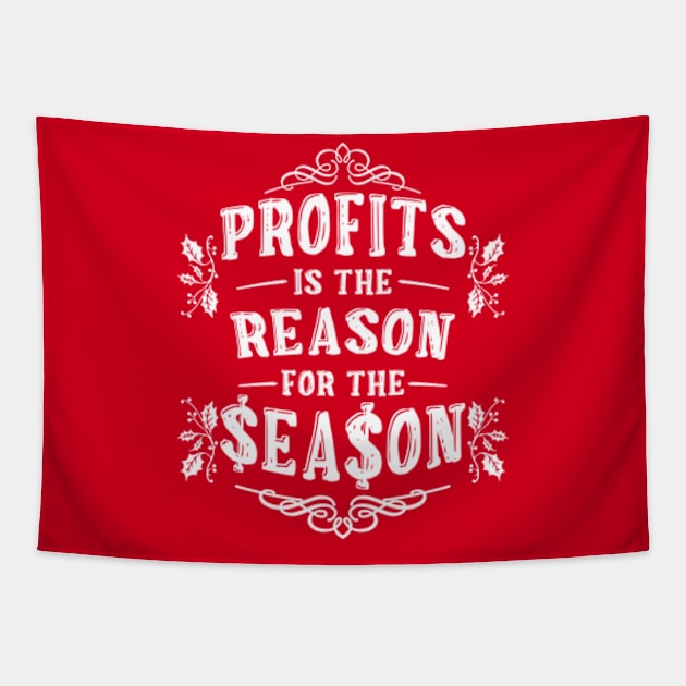 Christmas Before Profits Tapestry by Worldengine