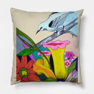 White songbird Pillow