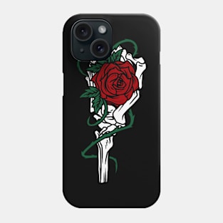 Dark Rose in Bones - Aesthetic dark lover's Phone Case