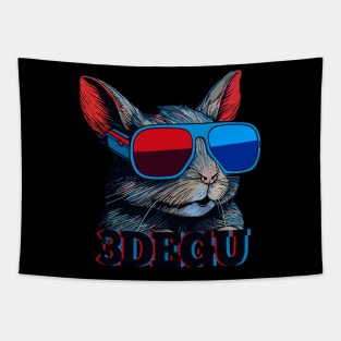 Degu 3D effect pun Tapestry